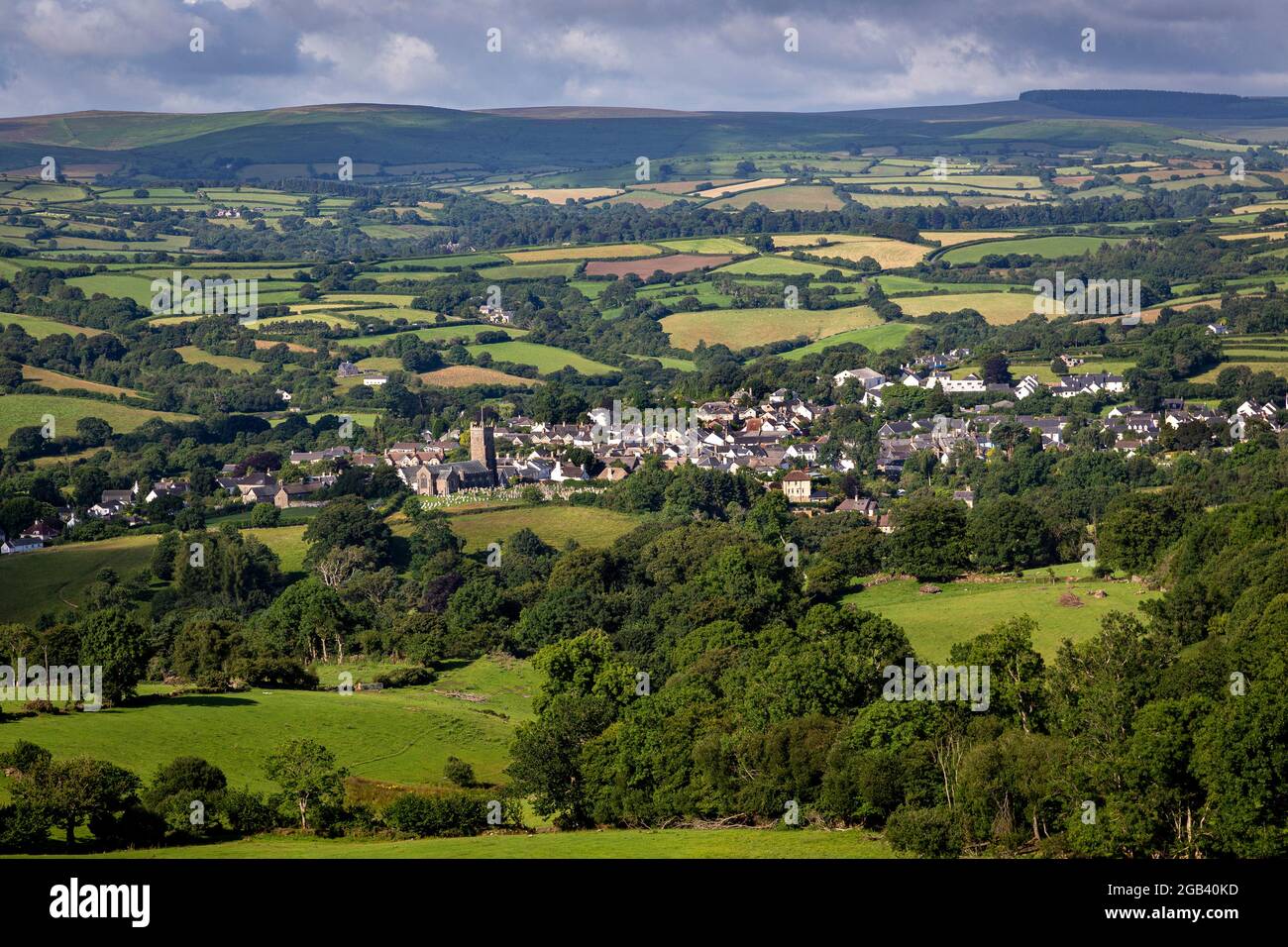 Devon Countryside, Landwirtschaft,Devon Farm, devon, england, Bauernhof, Landschaft, Stockfoto