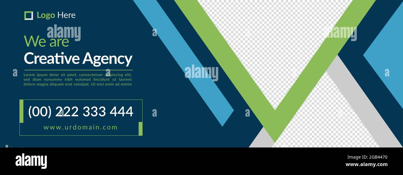 Moderne Marketing-facebook-Deckblatt Timeline Web-Anzeige Banner Vorlage Stock Vektor