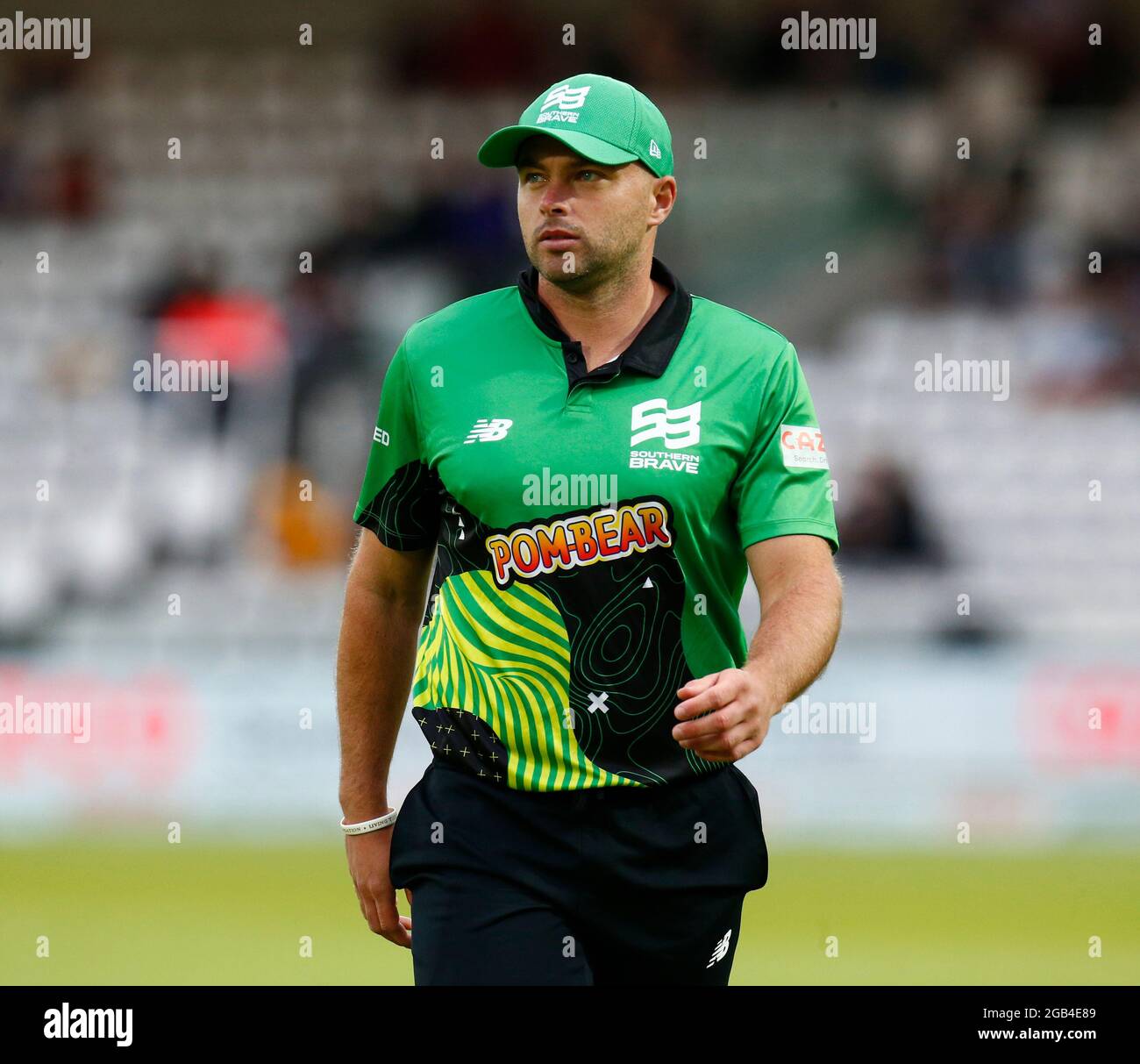 LONDON, ENGLAND - 01. AUGUST: Jake Lintott von Southern Brave während der Hundert zwischen London Spirit Men und Southern Brave Men im Lord's Stadium , Lo Stockfoto