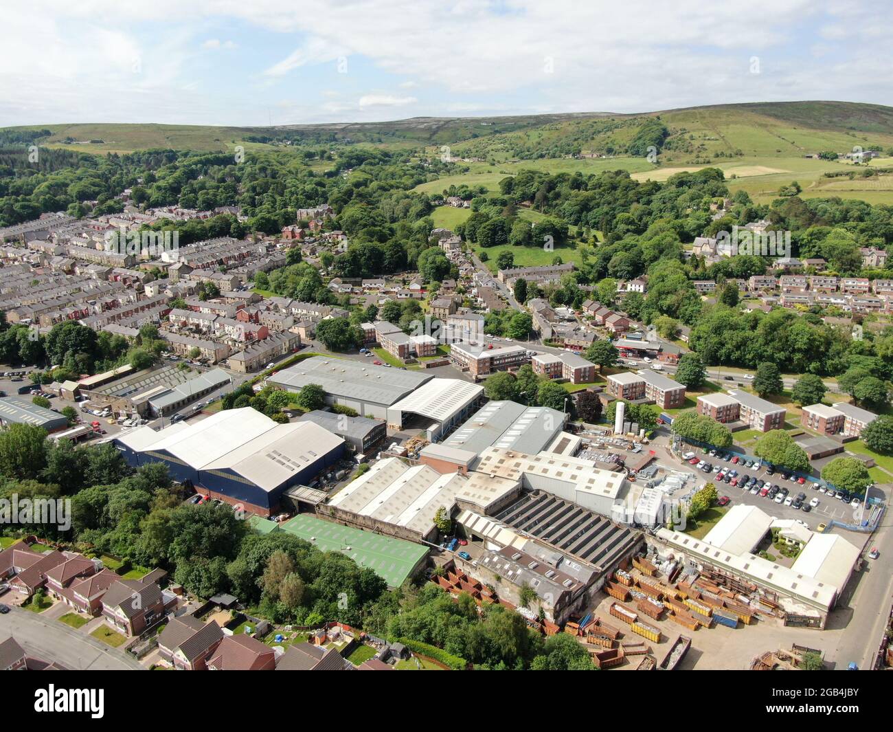 WEC Darwen Aerial Stockfoto