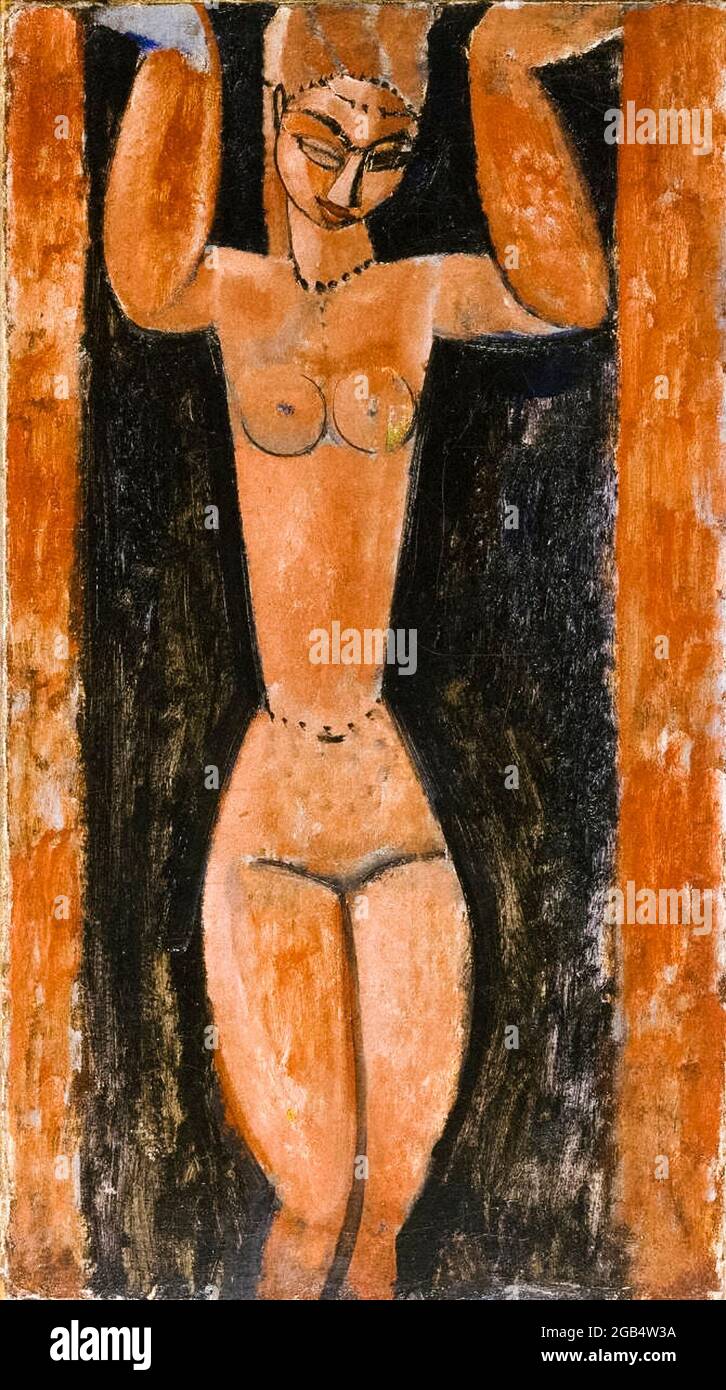 Amedeo Modigliani, Caryatid, Malerei, 1911-1913 Stockfoto