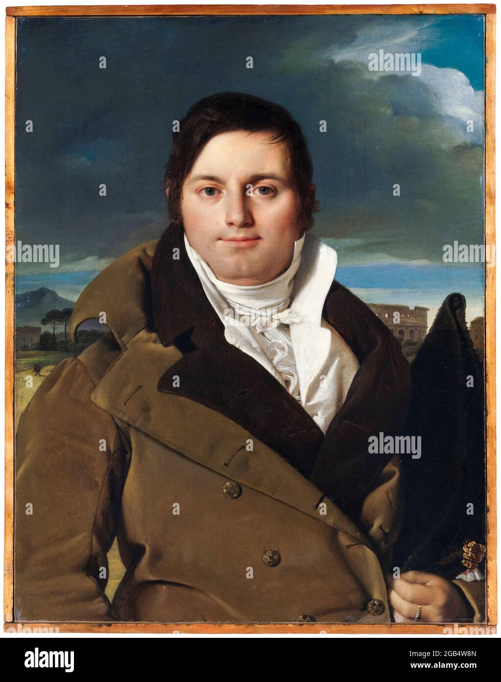 Joseph-Antoine Moltedo (geboren 1775), Porträtmalerei von Jean Auguste Dominique Ingres, um 1810 Stockfoto