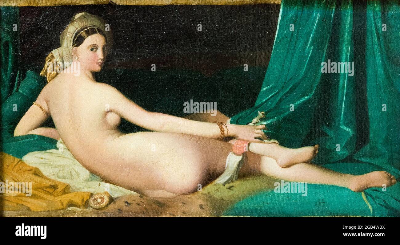 Jean Auguste Dominique Ingres, Odalisque, Porträtmalerei, um 1830 Stockfoto