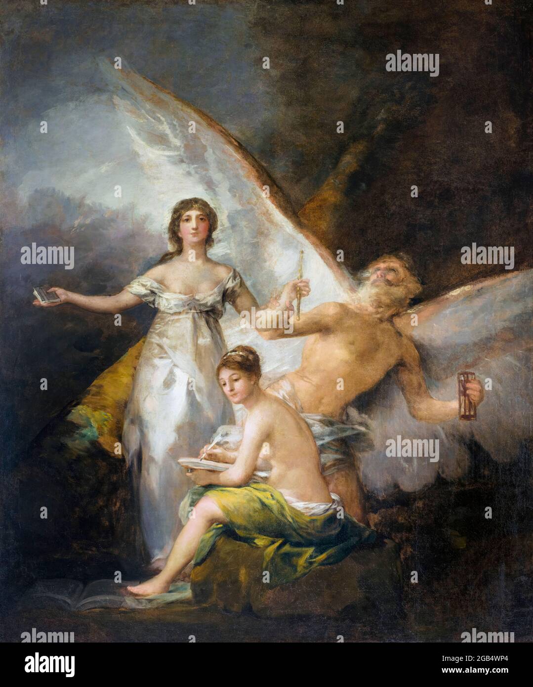 Francisco Goya, Gemälde: Wahrheit, Zeit und Geschichte, 1804-1808 Stockfoto