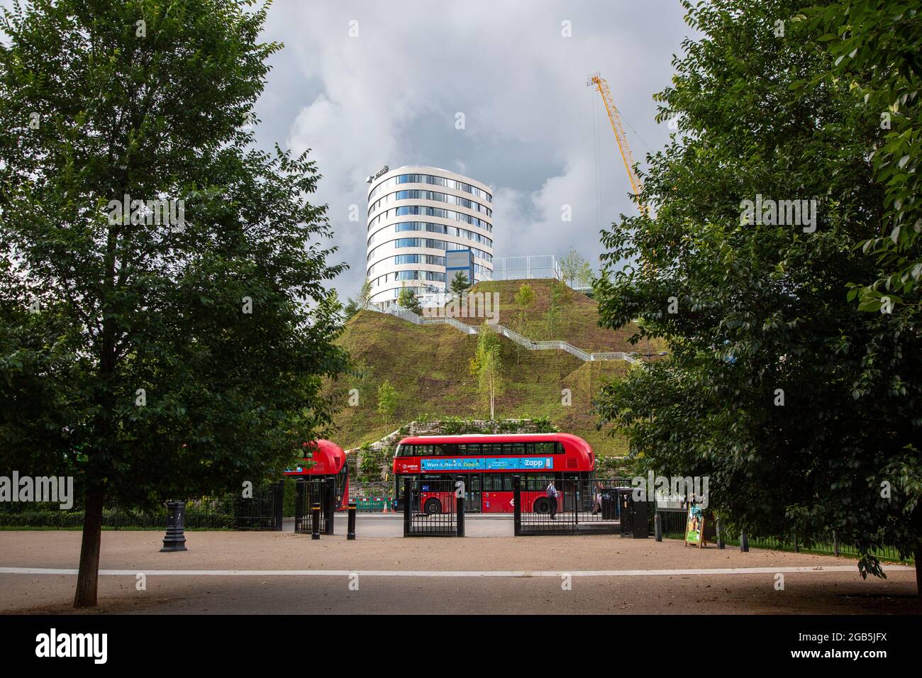 Marble Arch Mound - Londons neueste und schlimmste Touristenattraktion. Stockfoto