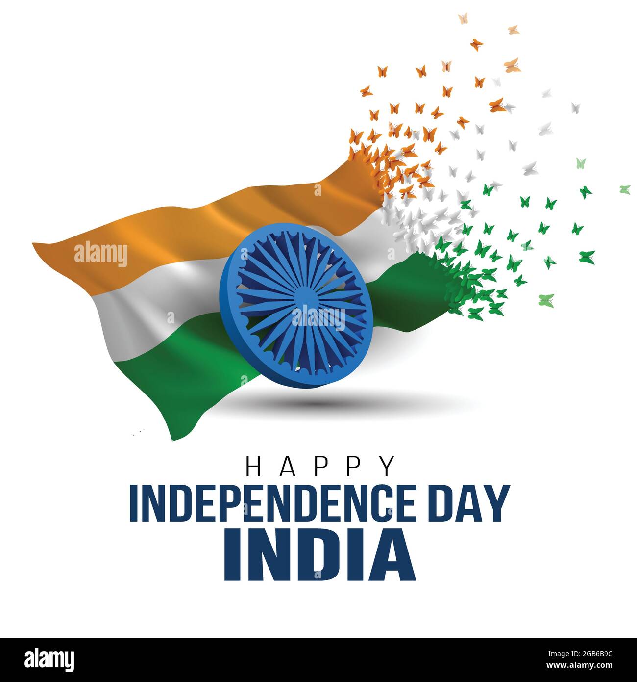 Happy Independence Day Indien Grüße. vektor-Illustration Design. Stock Vektor