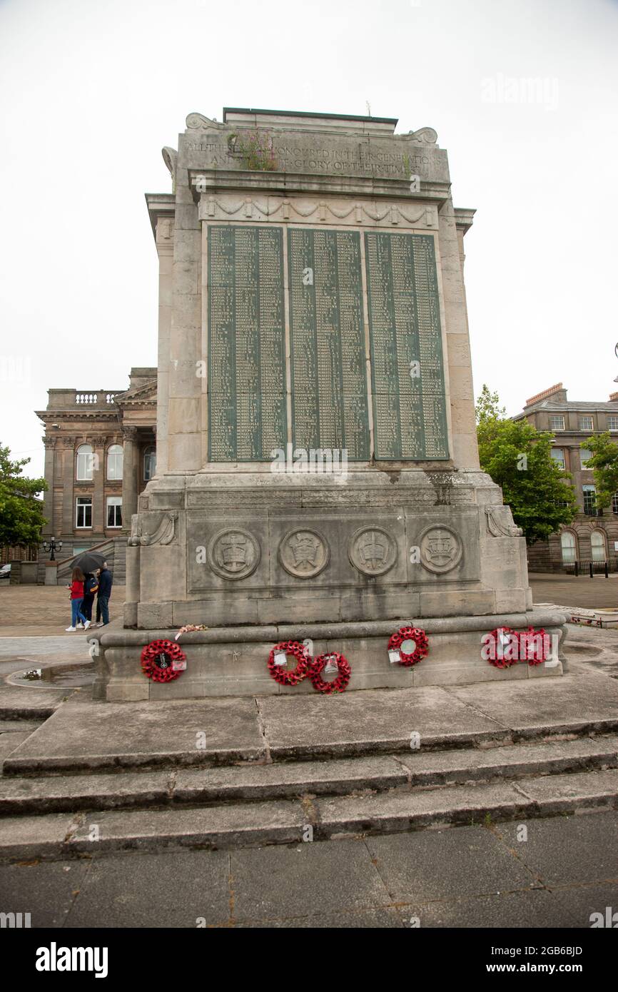 War Memorial Hamilton Square Birkenhead Stockfoto