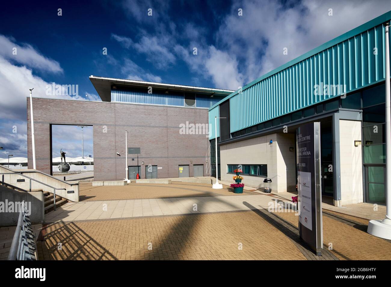 National Squash Center Teil der Manchester Regional Arena im Etihad Stadium Sports City Complex Stockfoto