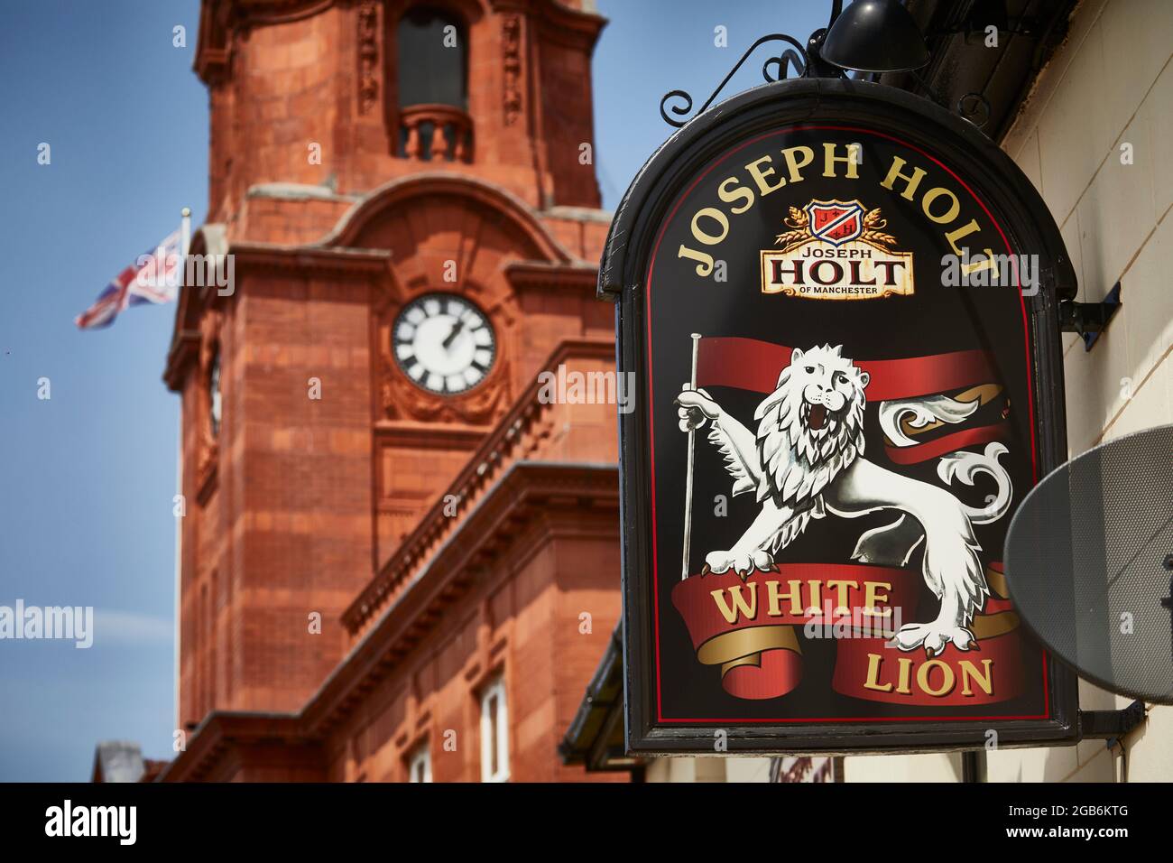 Westhoughton White Lion Pub in der Nähe von Bolton in GTR Manchester Stockfoto