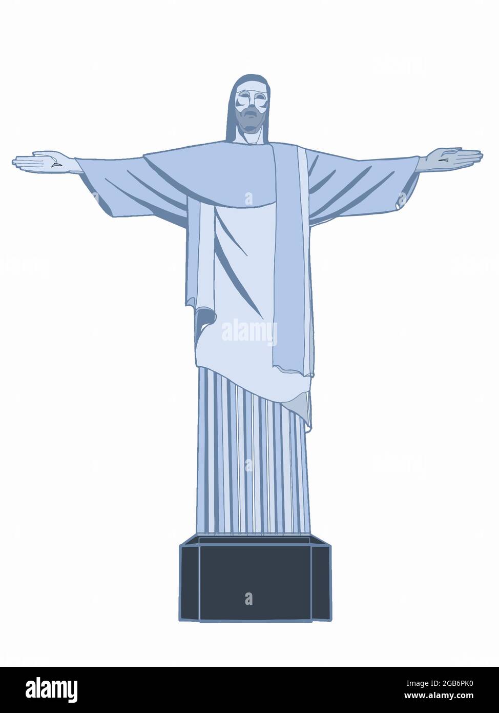Rio De Janeiro und Christus der Erlöser, Brasilien Stockfoto