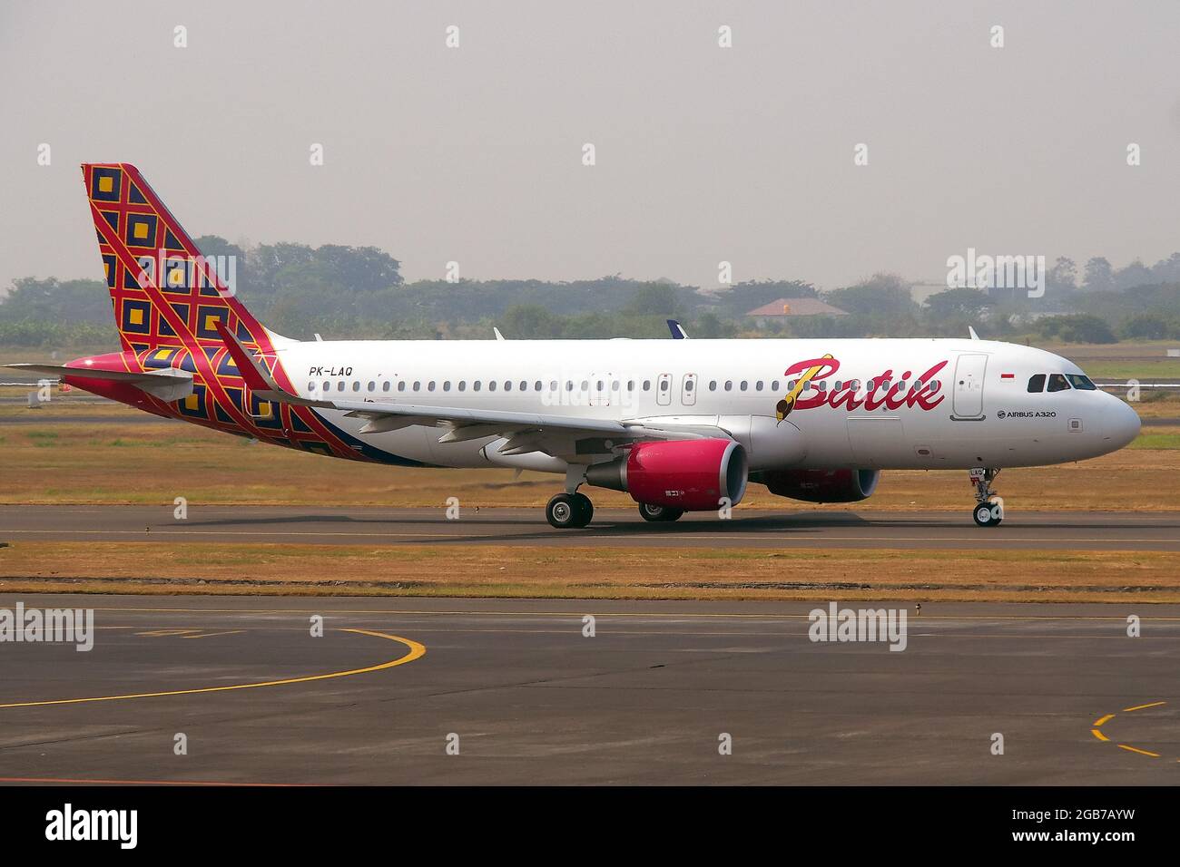 Batik Air (eine indonesische Linienfluggesellschaft), Airbus A320 Stockfoto