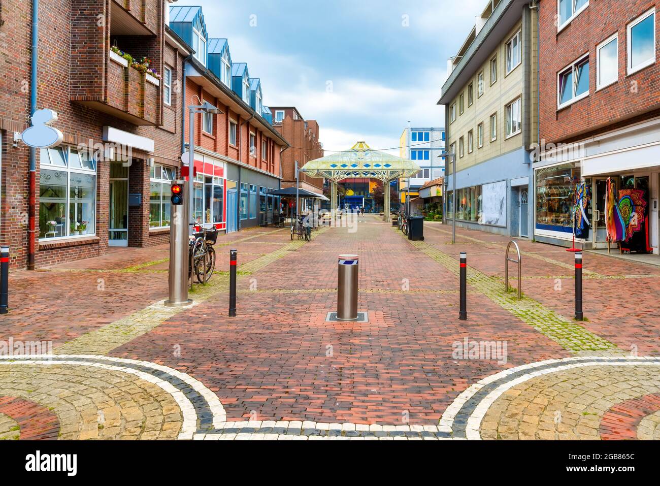 Fußgängerzone in der Innenstadt von Wilhelmshaven, Deutschland - Fussgängerzone in der Innenstadt von Wilhelmshaven, Deutschland Stockfoto