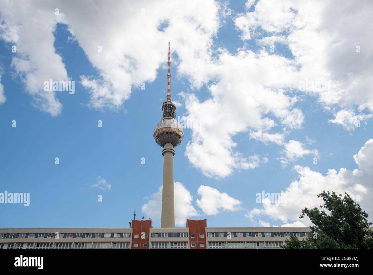 fernsehmast in Berlin, Deutschland Stockfoto