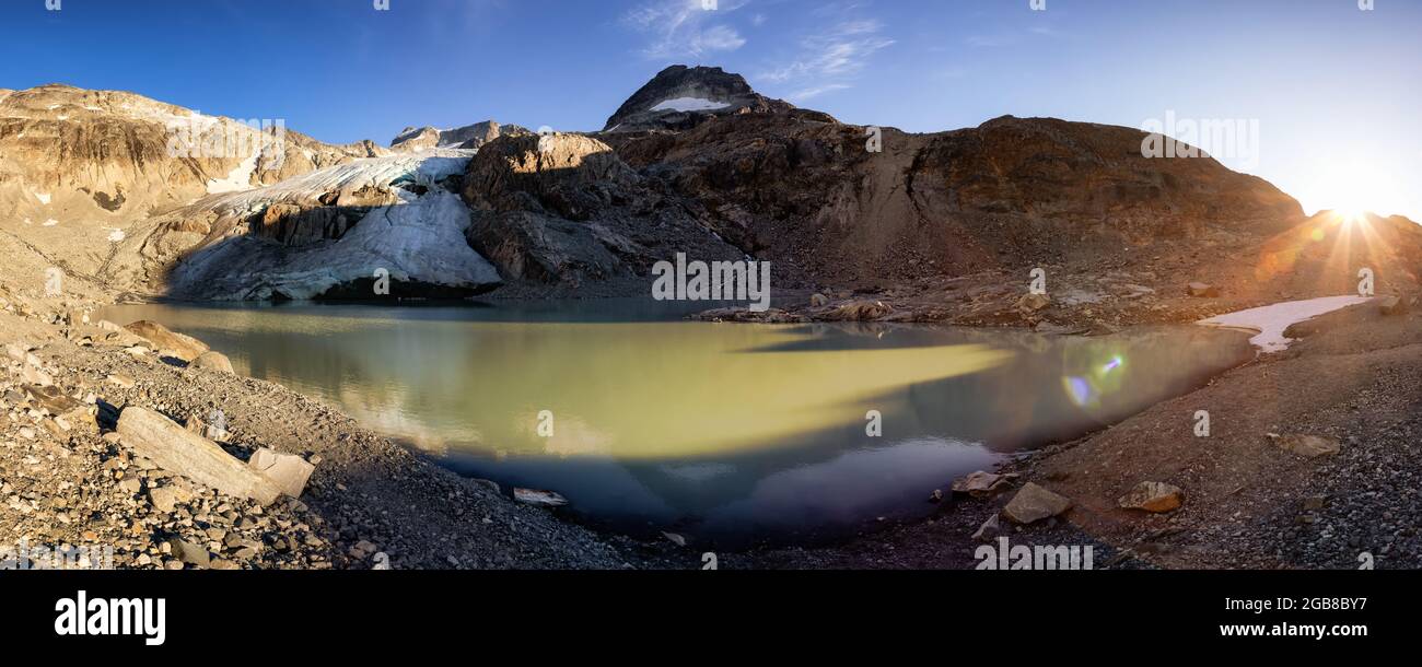 Glacier Lake in den Rocky Mountains Stockfoto