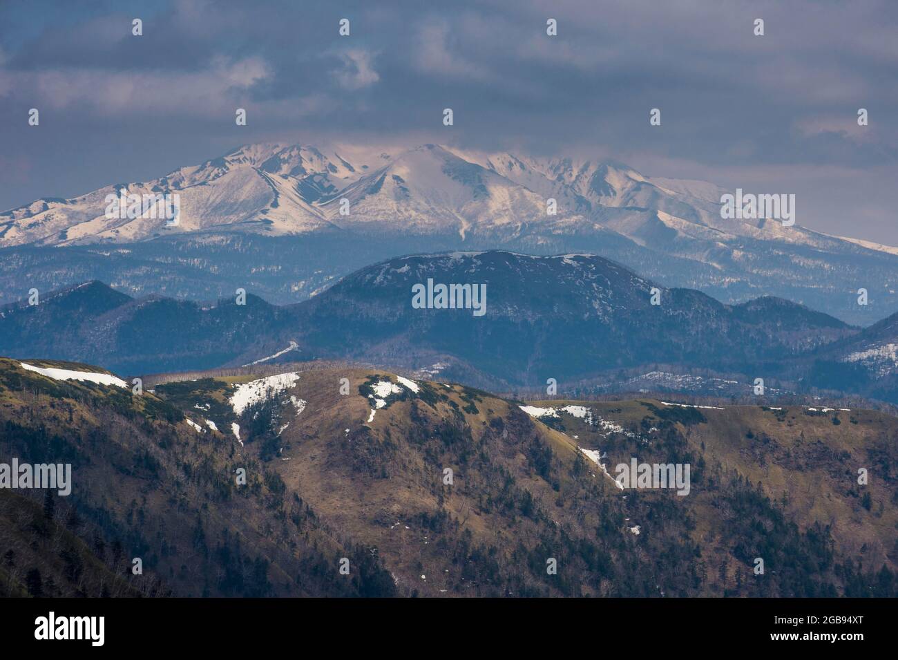 Schöne Landschaft des Akan National Park, Hokkaido, Japan Stockfoto