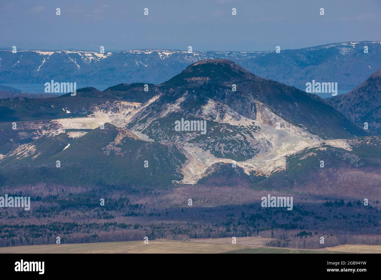Schöne Landschaft des Akan National Park, Hokkaido, Japan Stockfoto