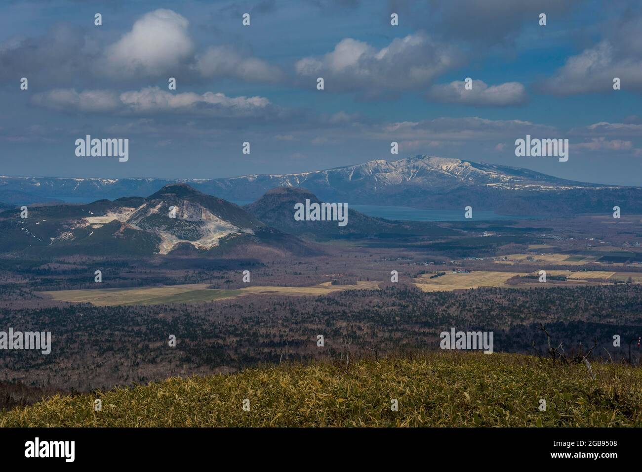 Schöne Landschaft des Akan National Park, Hokkaido, Japan Stockfoto