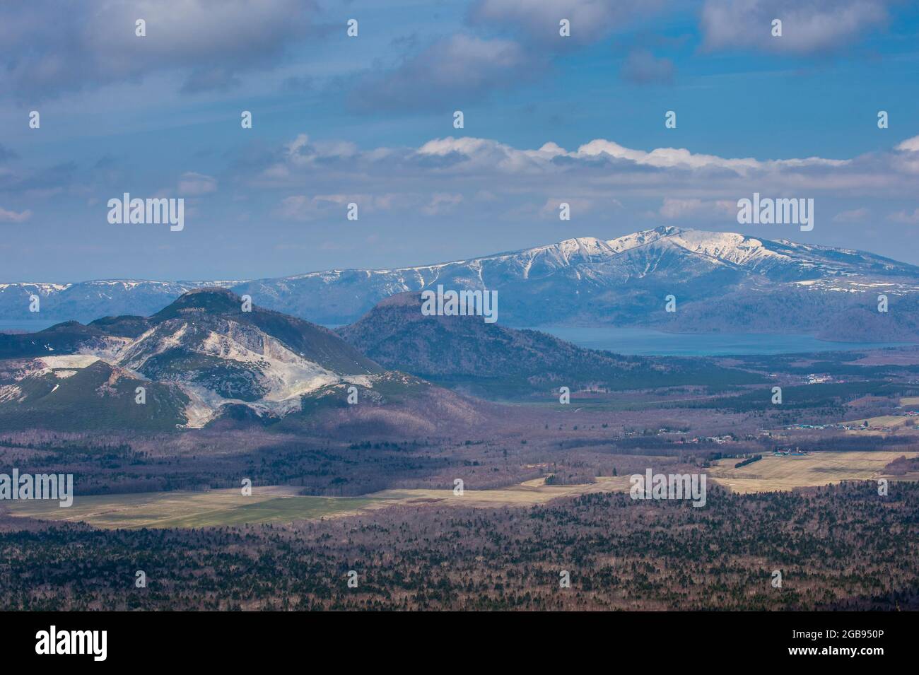 Schöne Landschaft des Akan National Park, Hokkaido, Japan Stockfoto