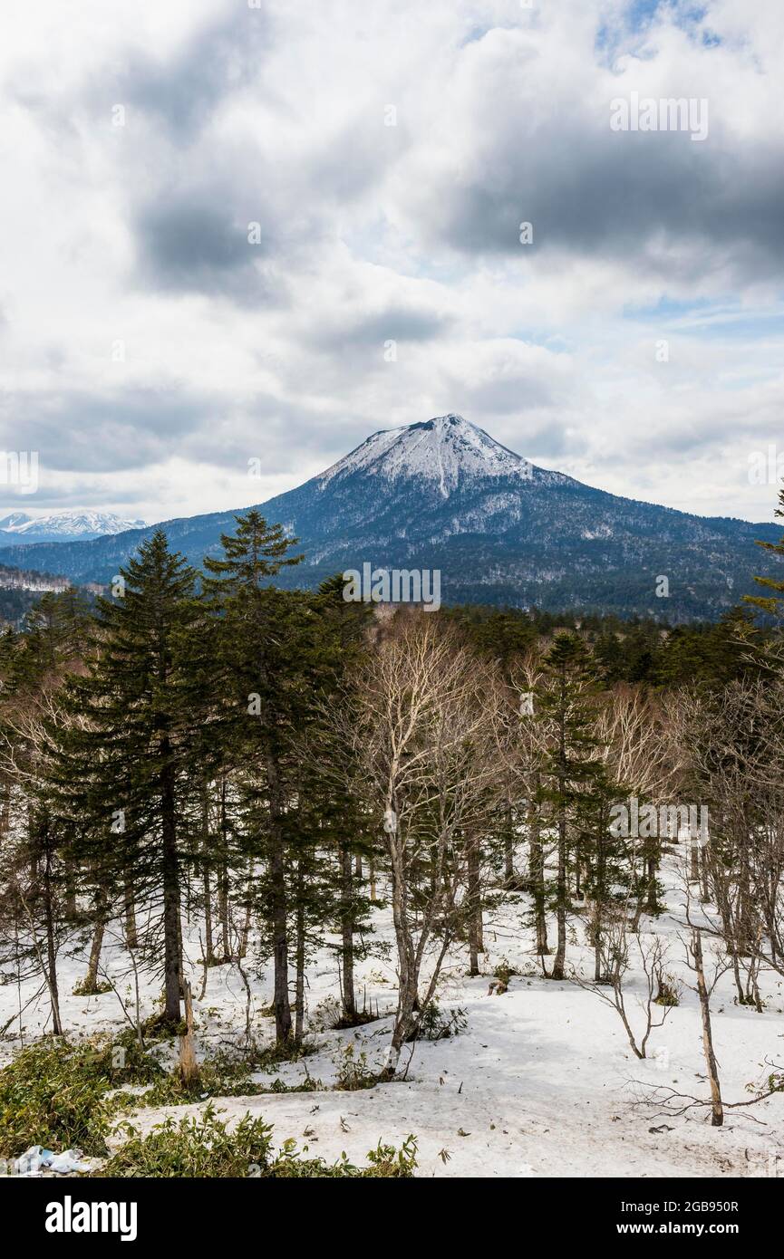 Schöne Landschaft des Akan National Park, Hokkaido, Japan Stockfoto