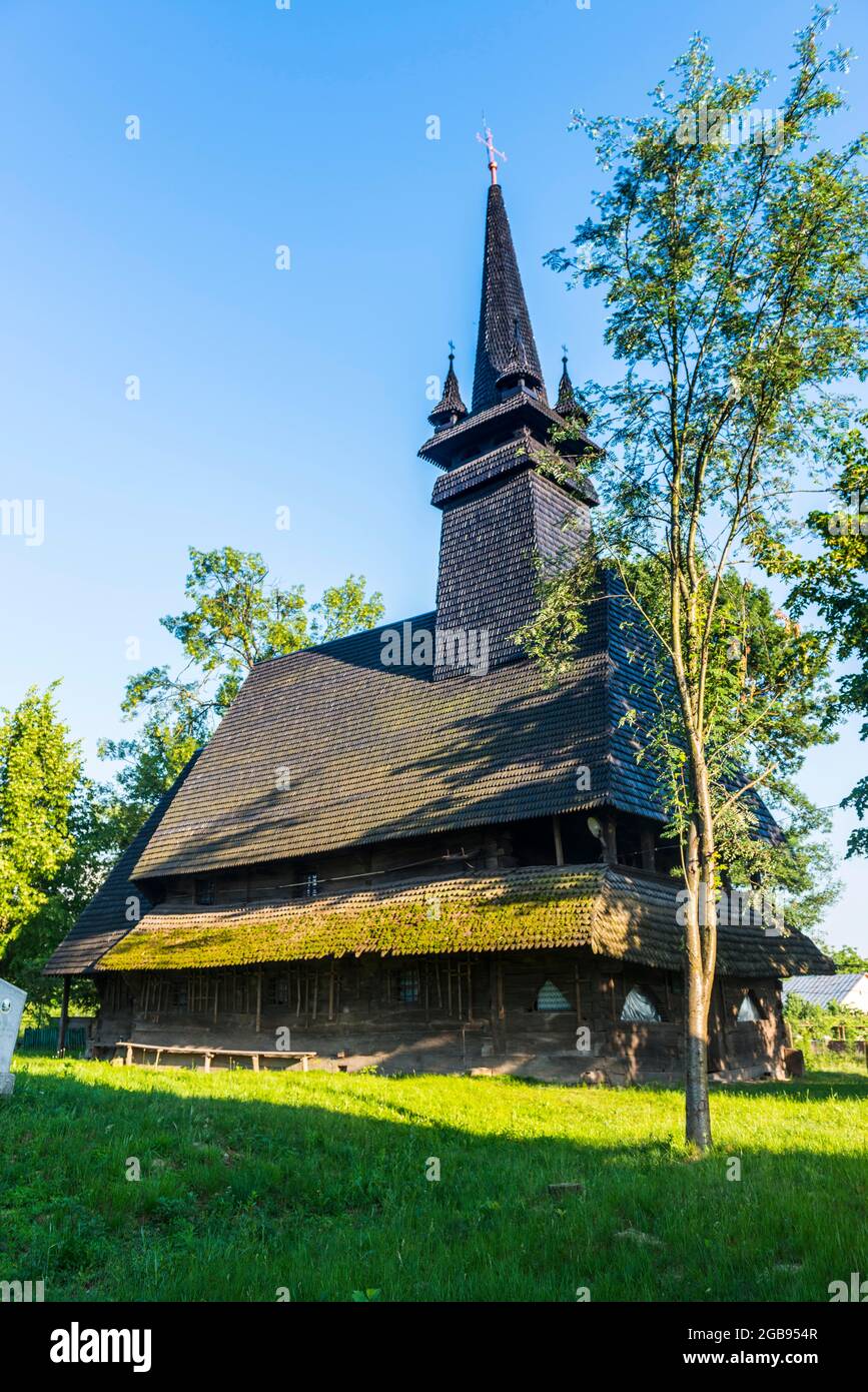 MykolayivsÊ¹ka Holzkirche in Sokyrnyzya, Westukraine Stockfoto