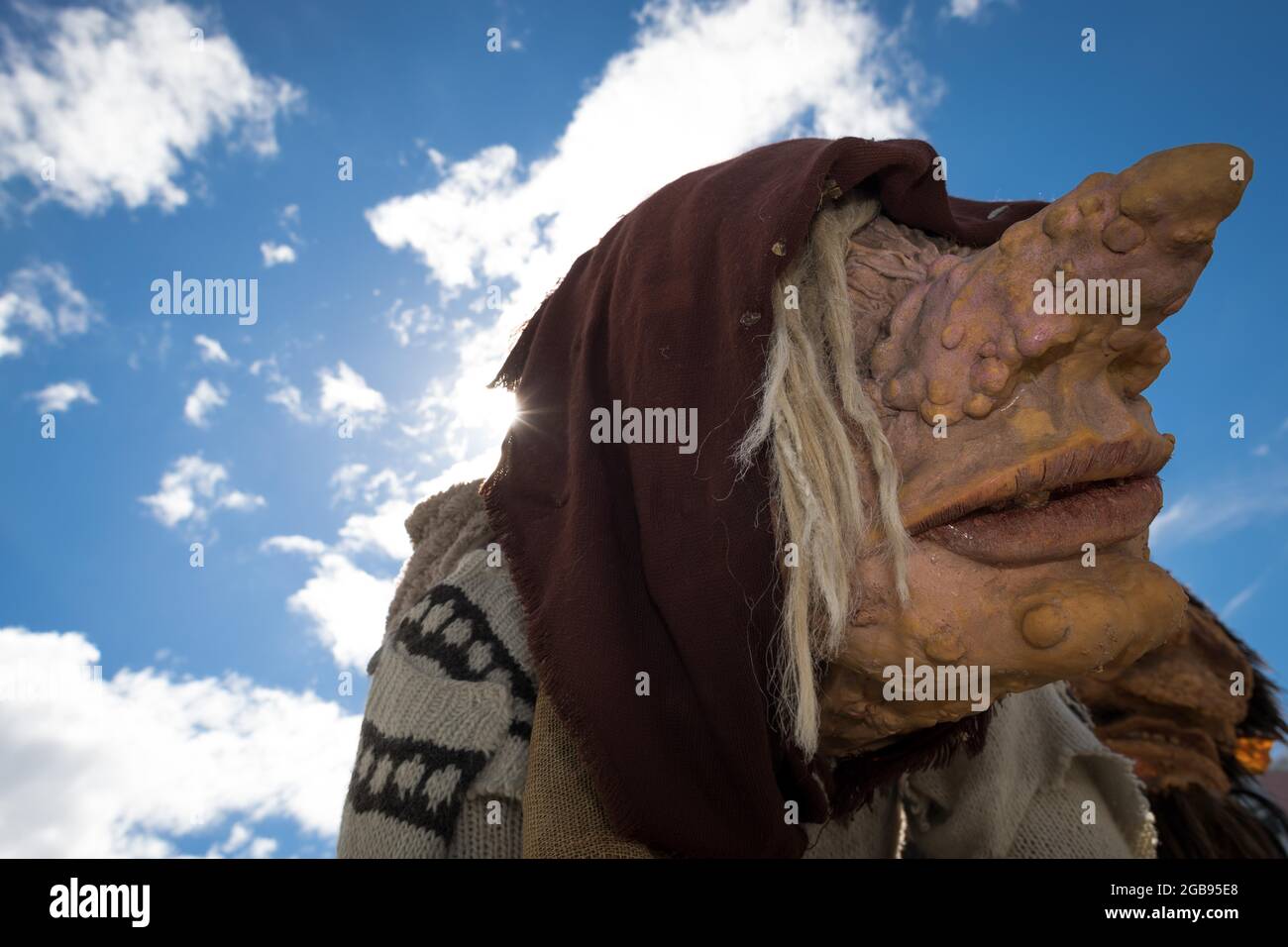 Troll Frau, Fußgängerzone, Haupteinkaufsstraße, Hafnastraeti, Akureyri, Eyjafjoerour, Nordisland, Island Stockfoto