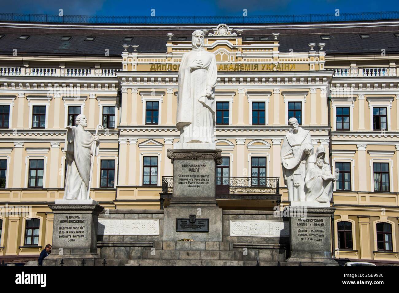 Olga von Kiew, Statue der Heiligen Prinzessin, Kiew oder Kiew Hauptstadt der Ukraine Stockfoto