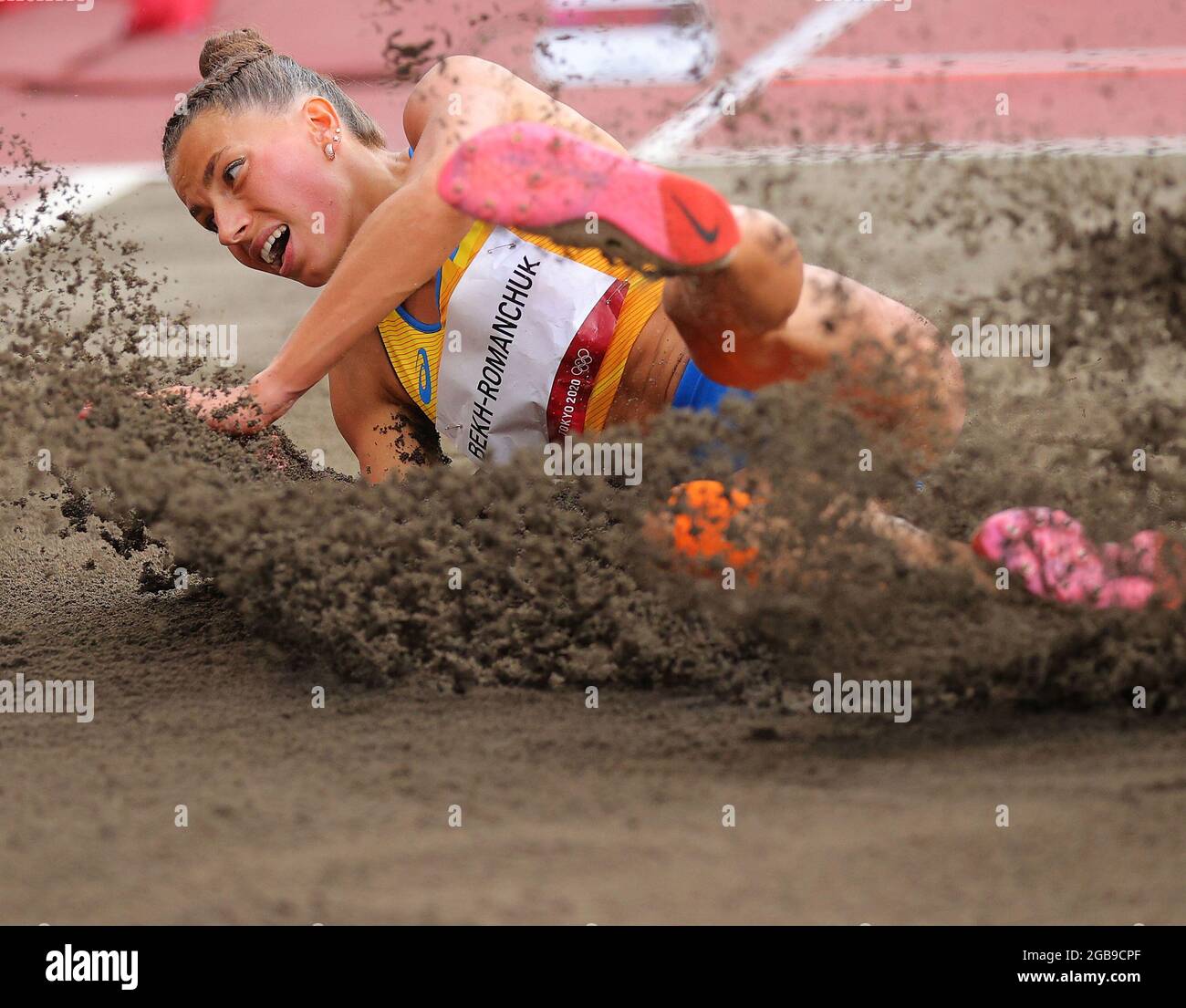 Tokio, Japan. August 2021. Maryna BekhRomantschuk aus der Ukraine