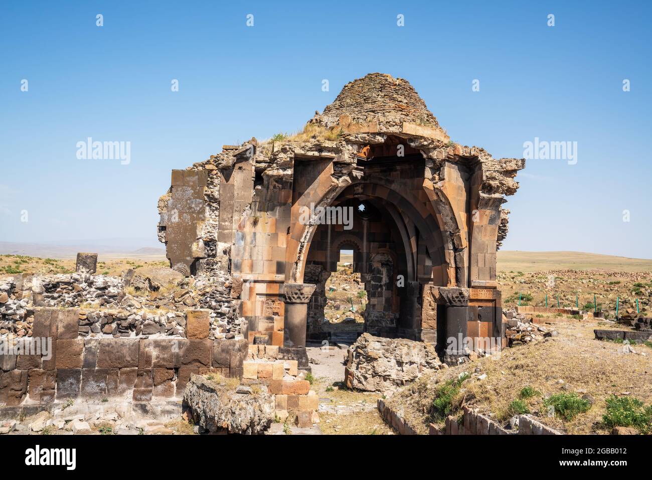 Ani Stadt Ruinen historische antike Ruinen einer antiken Stadt in Kars, Türkei. Hochwertige Fotos Stockfoto