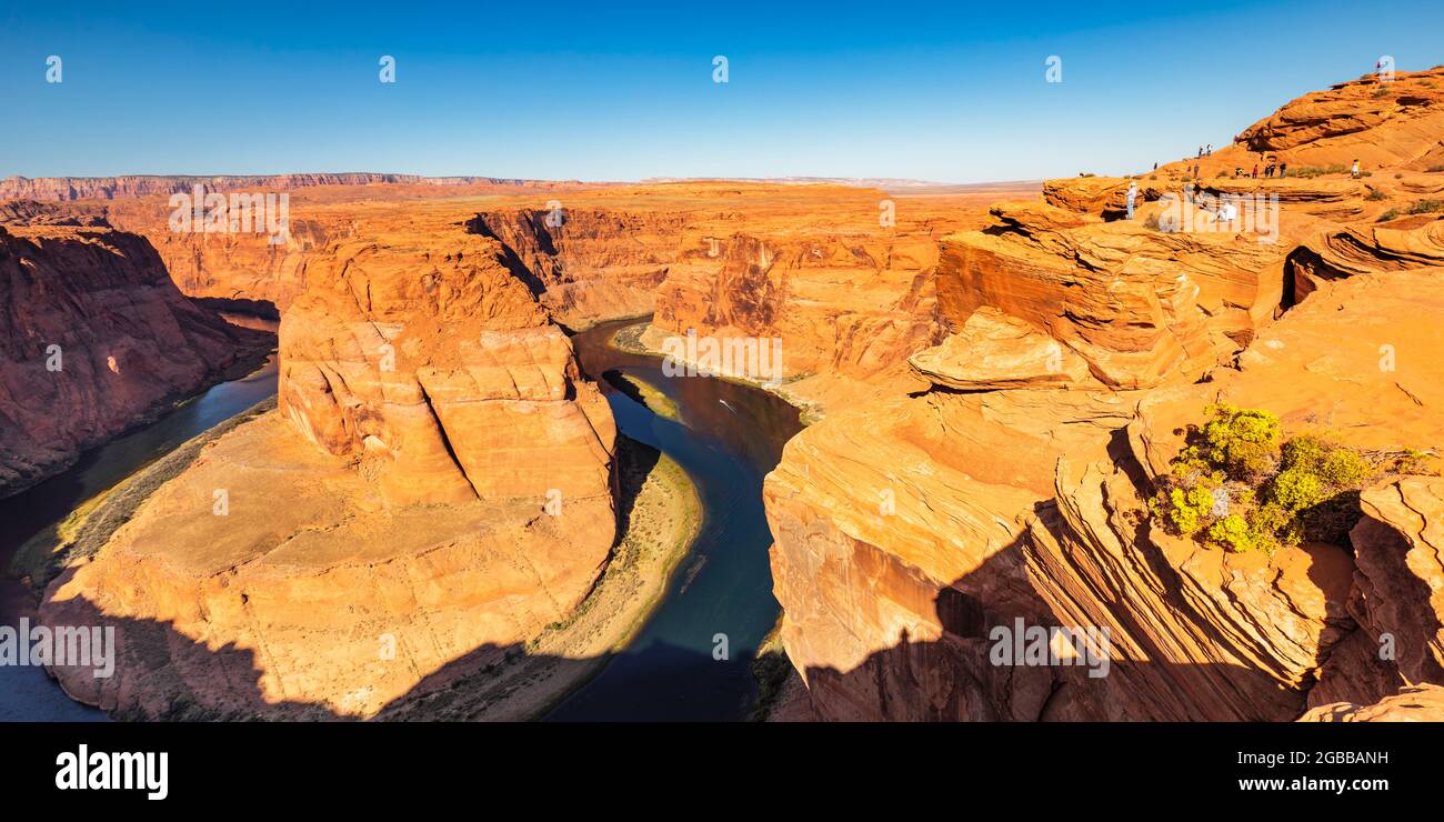 Horseshoe Bend, Glen Canyon, Colorado River, Arizona, Vereinigte Staaten von Amerika, Nordamerika Stockfoto