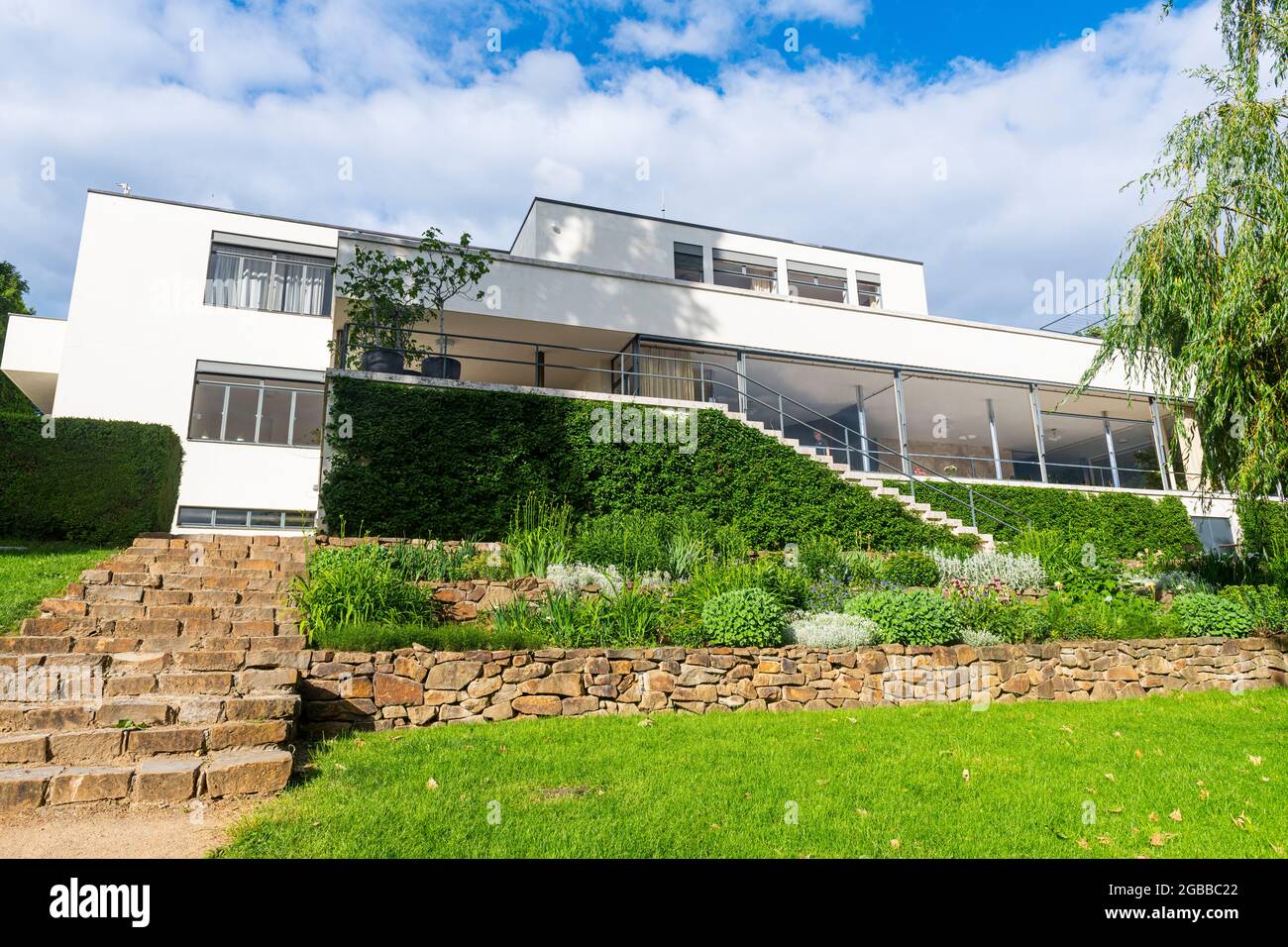 Villa Tugendhat, UNESCO-Weltkulturerbe, Brünn, Tschechische Republik, Europa Stockfoto