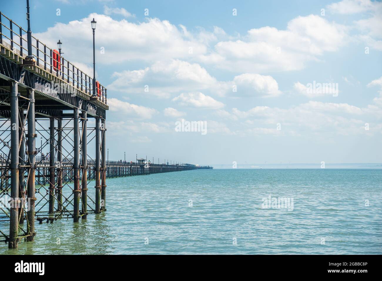 Southend Pier, Southend on Sea, Essex, England, Vereinigtes Königreich, Europa Stockfoto