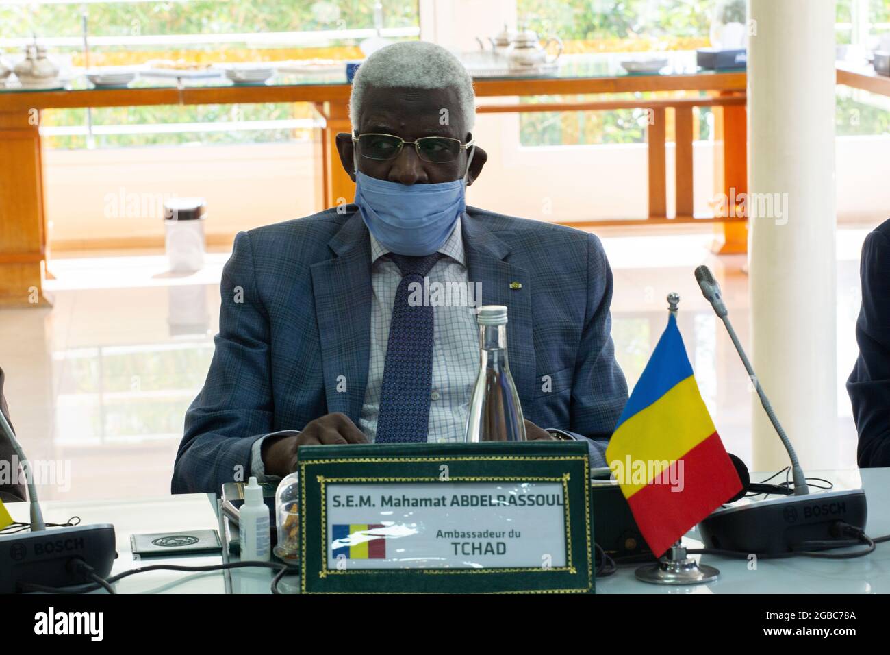 Mahamat Abdelrassoul, Ambassade de la République du Tchad au Maroc Stockfoto