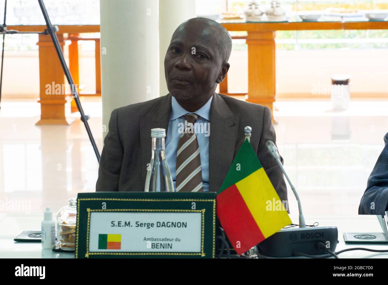 Serge Dagnon, Ambassadeur du Bénin au Maroc Stockfoto