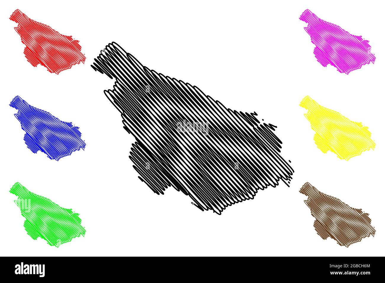 Provinz Brindisi (Italien, Italienische Republik, Region Apulien) Kartenvektor Illustration, Skizze Provinz Brindisi Karte Stock Vektor