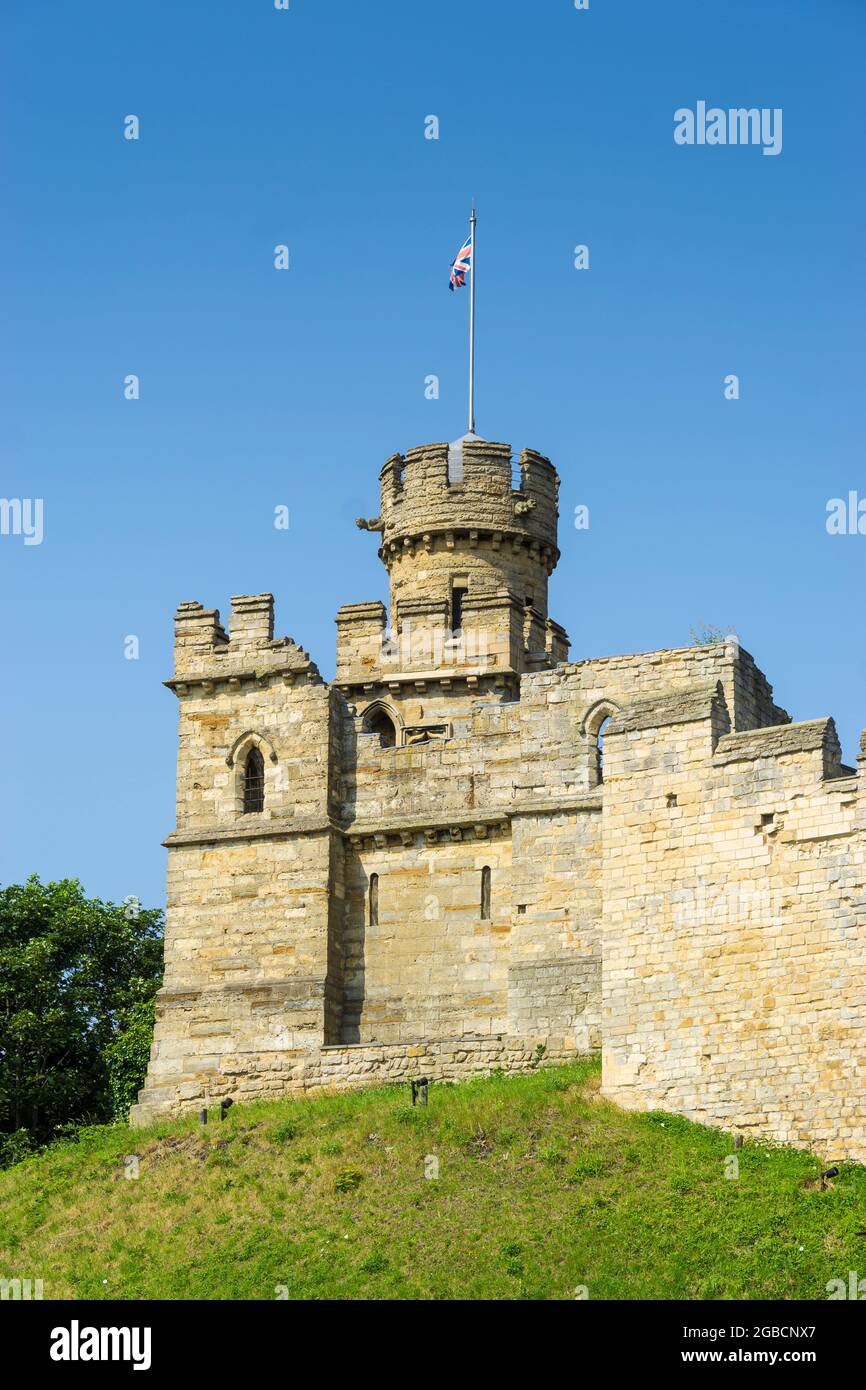 Lincoln Castle Aussichtsturm Lincoln City Lincolnshire 2021 Stockfoto Lincoln Castle Aussichtsturm Lincoln City Lincolnshire 2021 Stockfoto