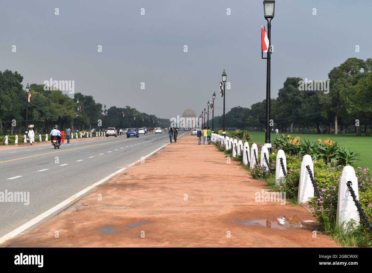 Sauber und wunderschön in Delhi, Indien Stockfoto