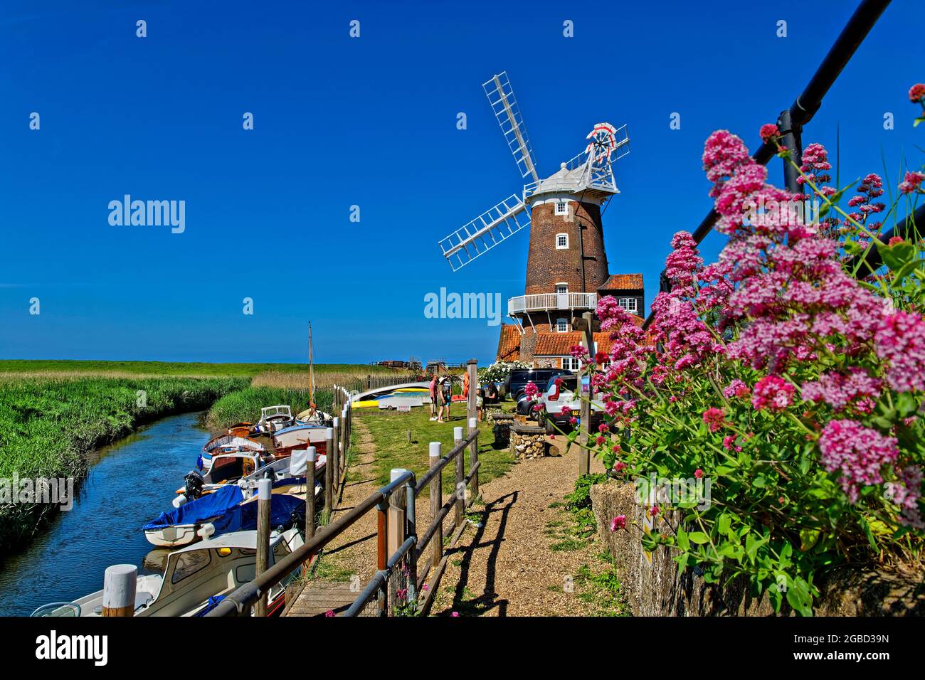 Cley Windmill, Cley-next-the-Sea, in der Nähe holt, Norfolk, England. Stockfoto