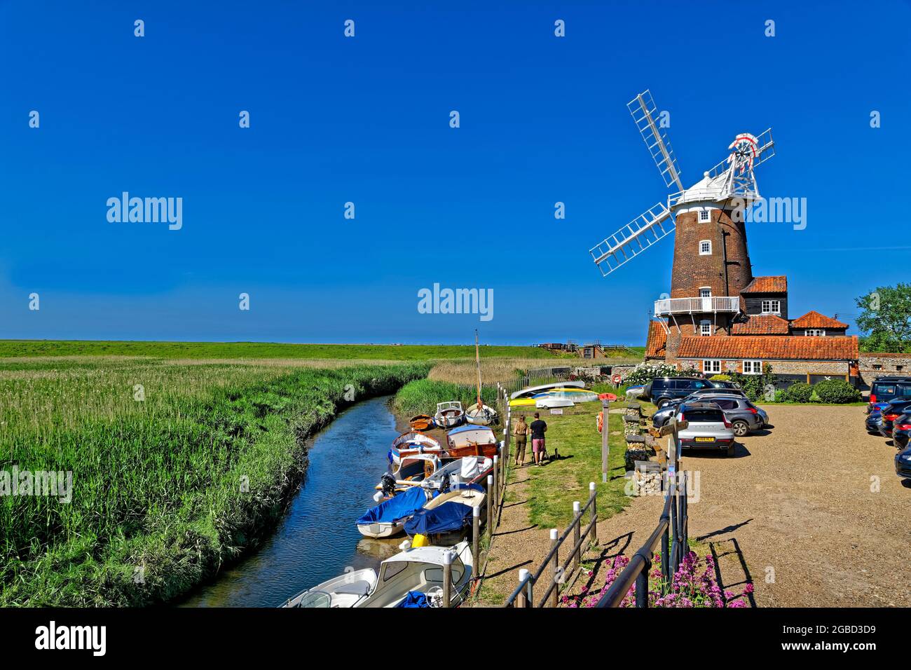 Cley Windmill, Cley-next-the-Sea, in der Nähe holt, Norfolk, England. Stockfoto