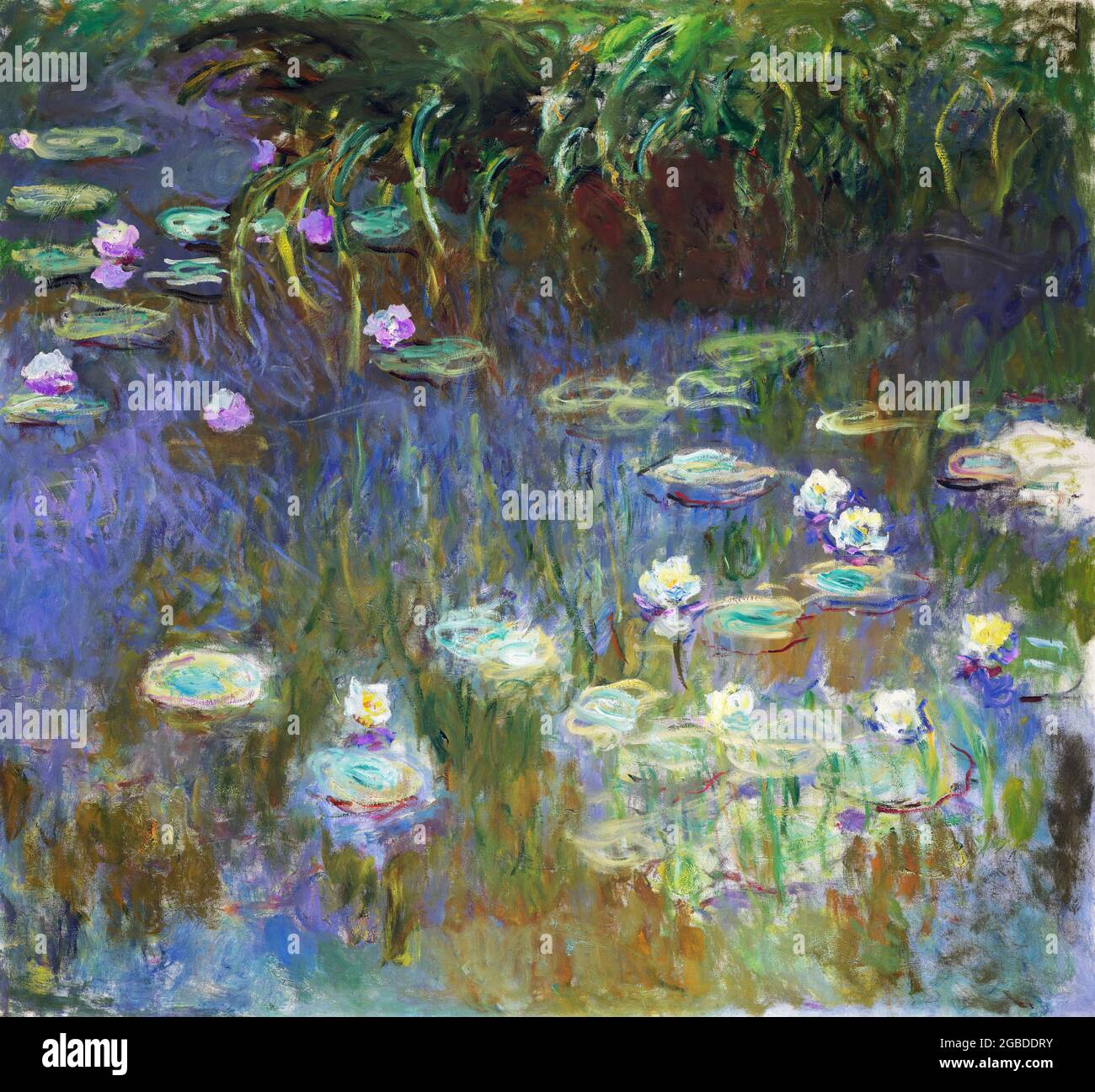 Seerosen von Claude Monet (1840-1926), Öl auf Leinwand, 1922 Stockfoto
