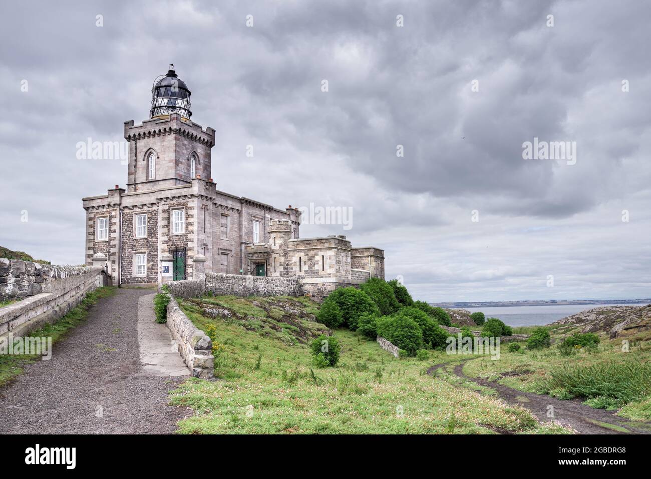 Stevenson Lighthouse auf der Isle of May - Fife, Schottland Stockfoto