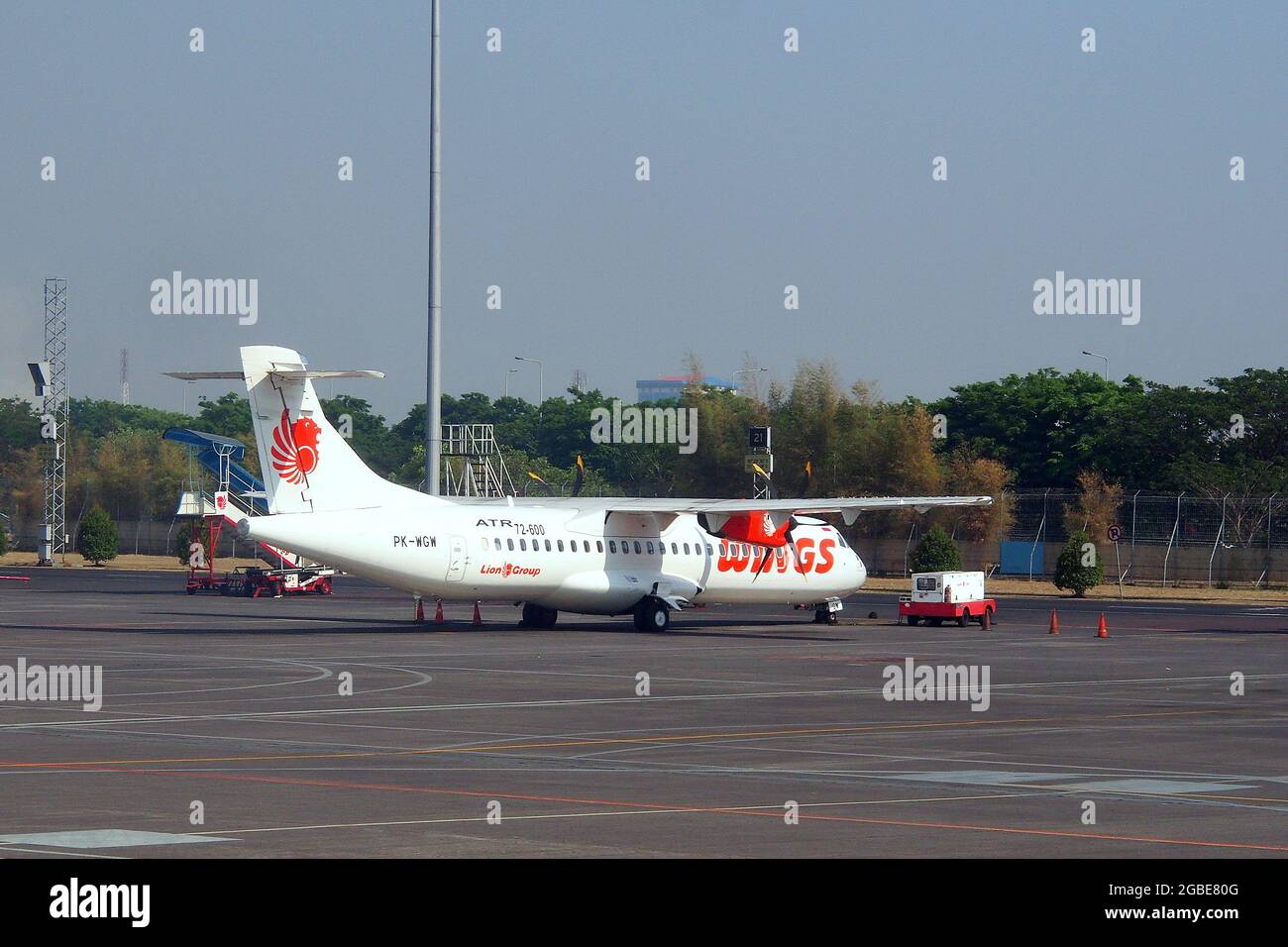 PT Lion Mentari Airlines, Lion Air, (ist eine indonesische Low-Cost-Fluggesellschaft) ATR 72-600 Stockfoto