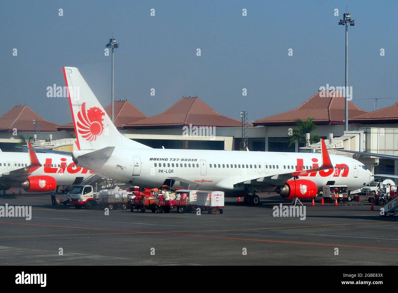 PT Lion Mentari Airlines, Lion Air, (ist eine indonesische Billigfluggesellschaft) Boeing 737-900 er Stockfoto