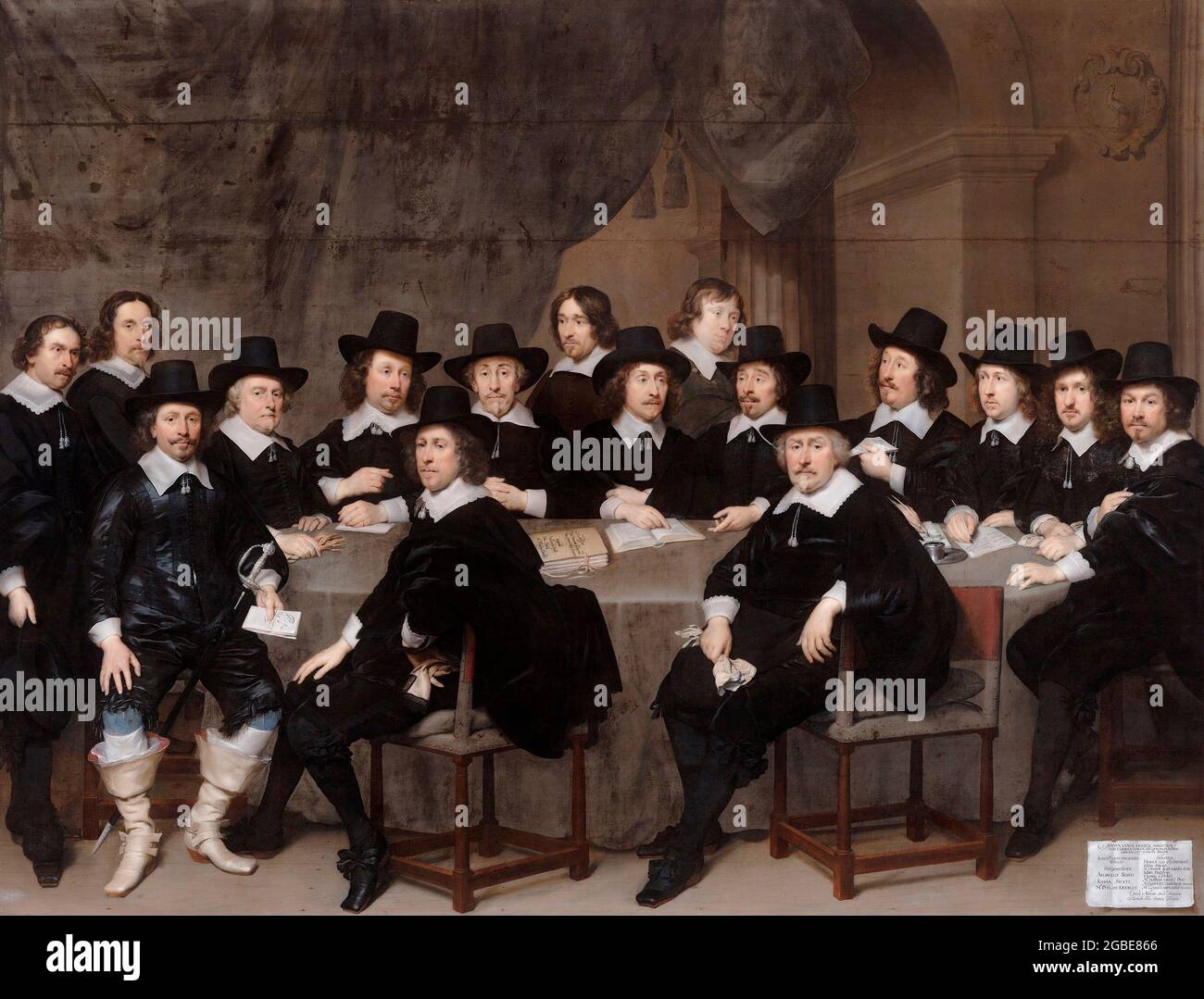 Die Gemeinde Den Haag in 1646, 1647 - Cornelis Janssens van Ceulen Stockfoto