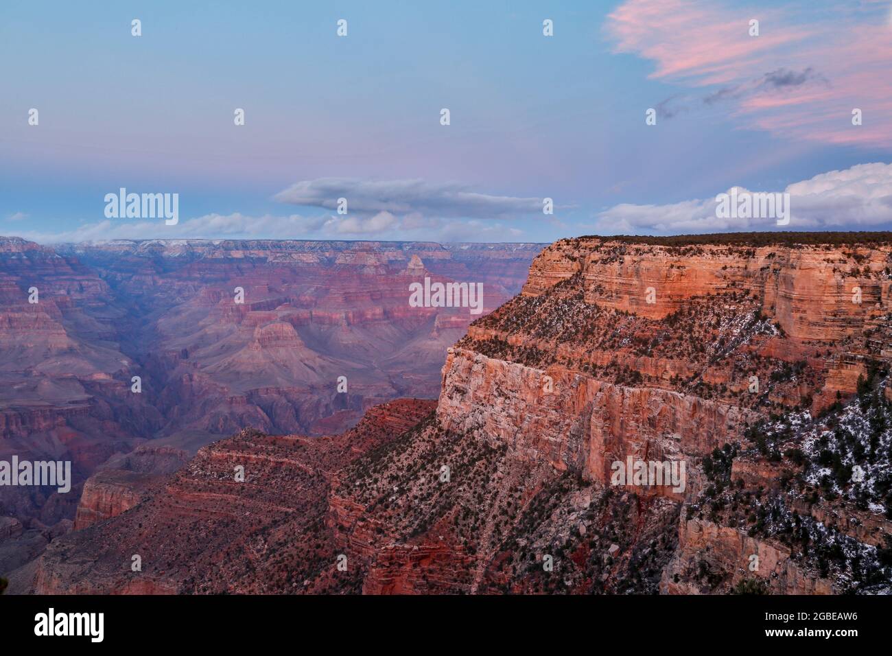 Bluff und Canyons vom Rim Trail, The Village, Grand Canyon National Park, Arizona USA Stockfoto
