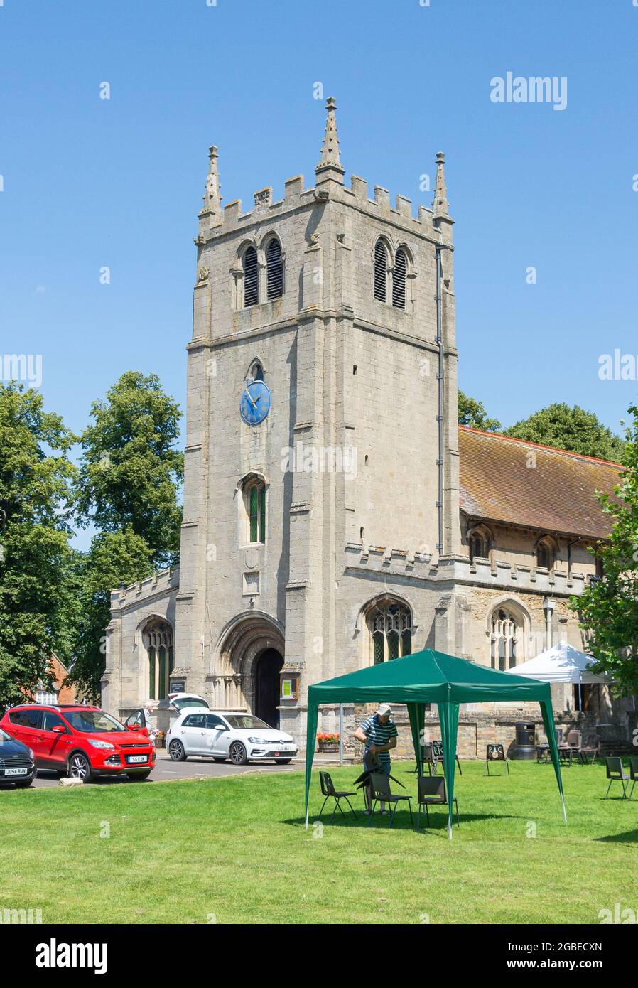 St. Thomas a Beckett Church, Church Green, Ramsey, Cambridgeshire, England, Vereinigtes Königreich Stockfoto
