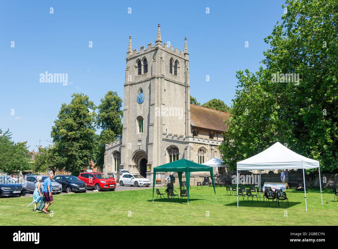 St. Thomas a Beckett Church, Church Green, Ramsey, Cambridgeshire, England, Vereinigtes Königreich Stockfoto