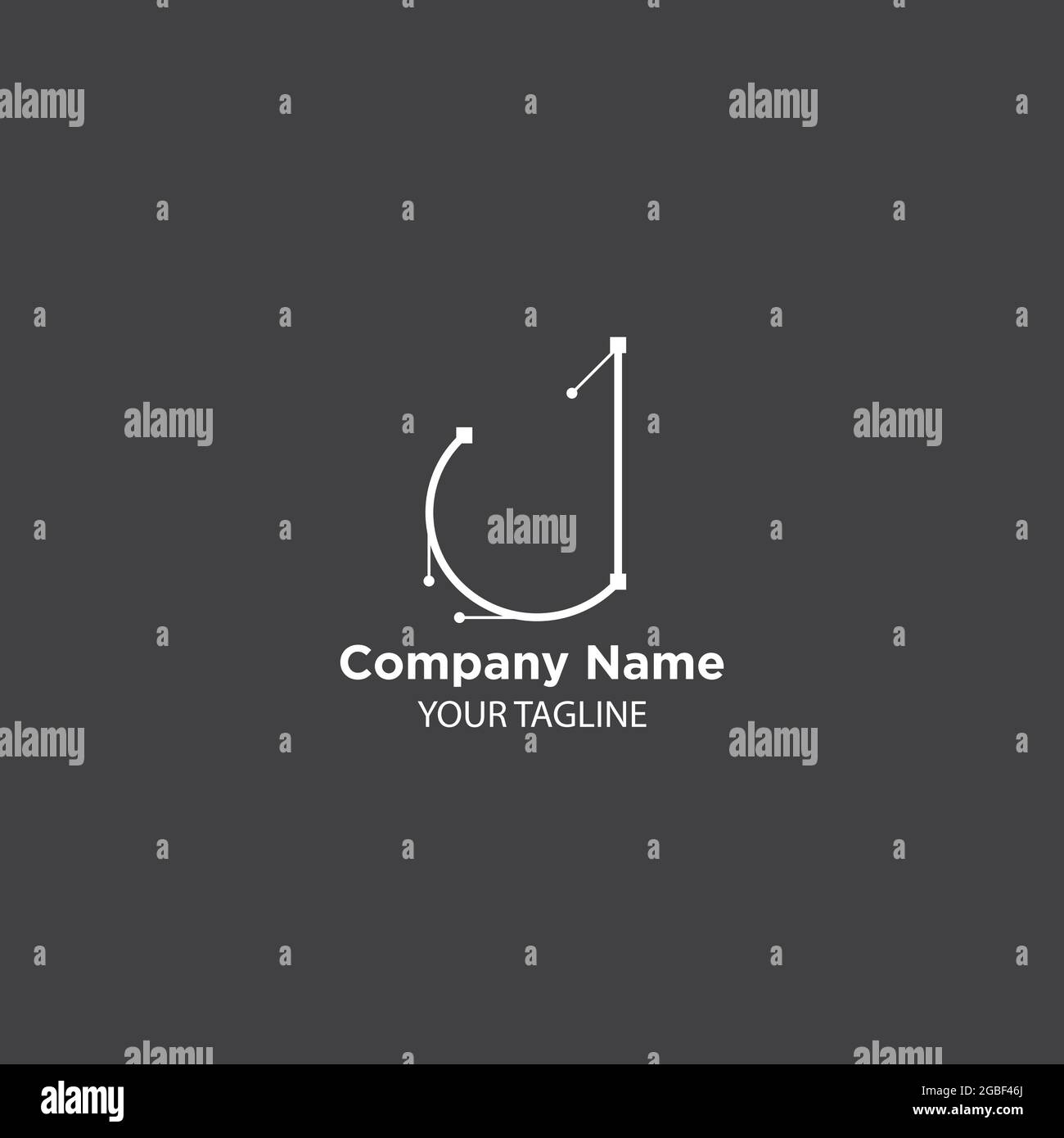 Anfangsbuchstabe J Immobilien-Logo-Vorlage,abstrakte Vektor-Logo-Monogramm-Vorlage.EPS 10 Stock Vektor
