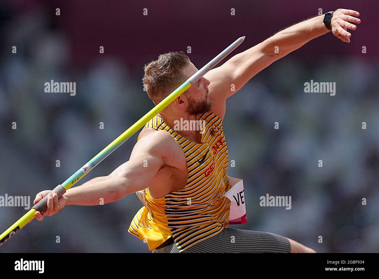 Tokio, Japan. August 2021. Leichtathletik Olympische Spiele, Javelin