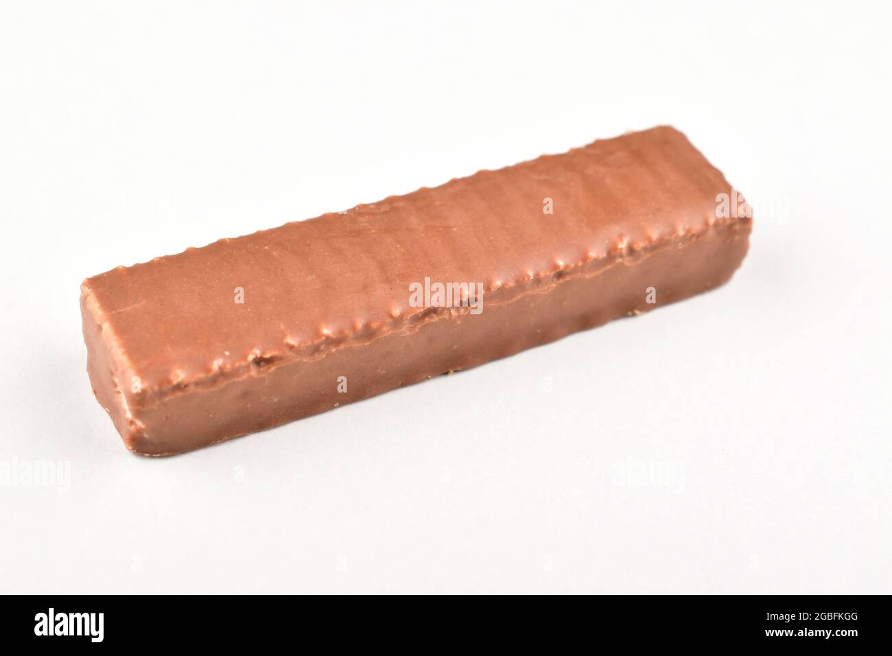 Brown Chocolate Bar Isoliert Auf Weißem Hintergrund Mit Clipping Path Stockfoto