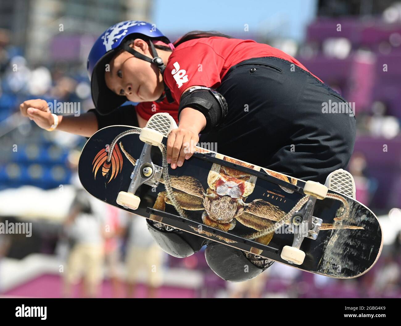 Tokio, Japan. August 2021. Skateboard Olympiade, Park, Frauen, Finale